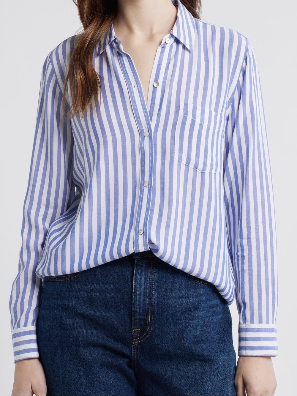 Rails Wren Stripe Button Up Shirt